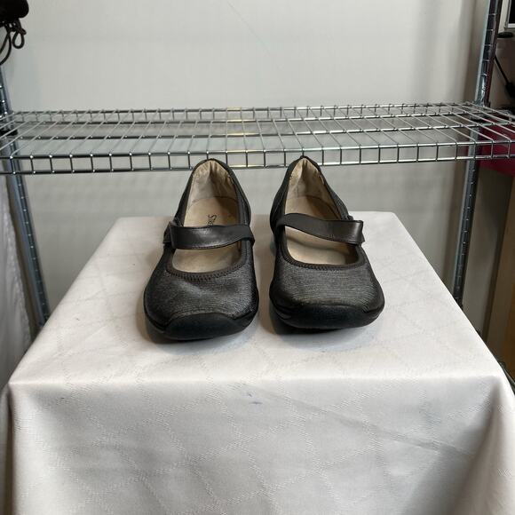 Stretchies Women's Charcoal Gray Mary Jane Flats Size 8.5M Comfortable Walking - Picture 5 of 7